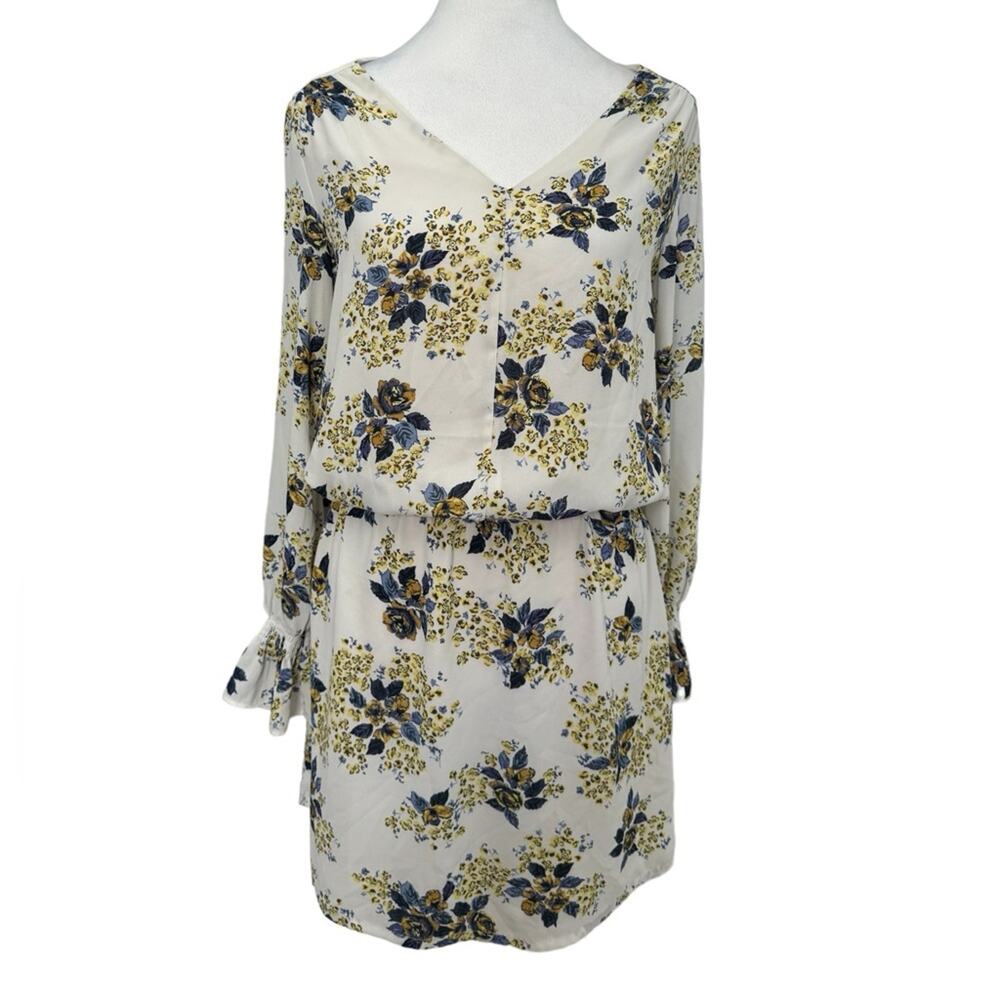 Lila Rose Dress Floral Lightweight Long Sleeve Daytime Brunch Garden Cottagecore